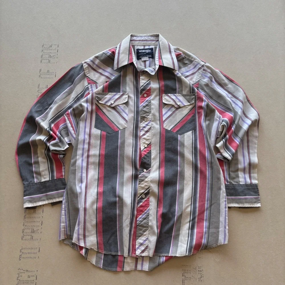 Vintage Wrangler Pearl Snap‎ Shirt